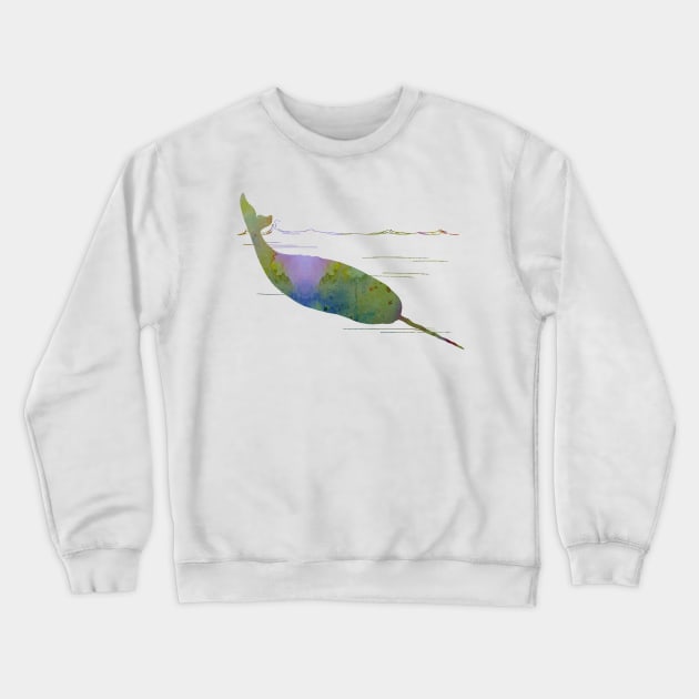 Narwhal Crewneck Sweatshirt by BittenByErmines